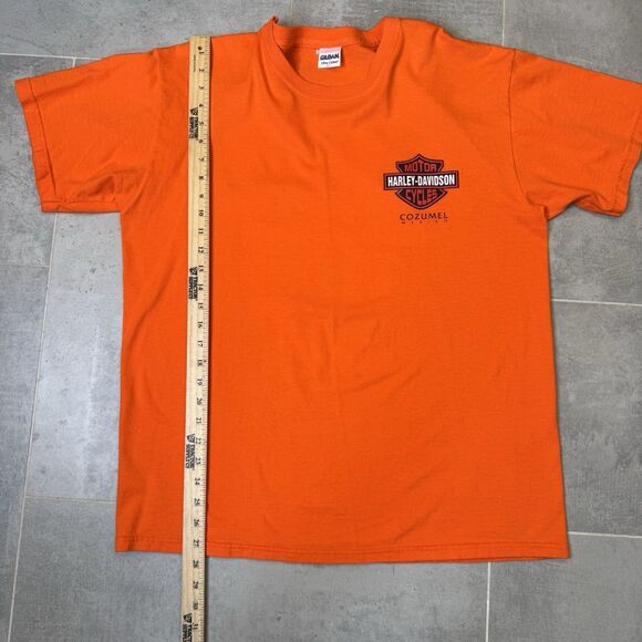 Harley-Davidson Cozumel Mexico Orange T-Shirt Men's XL Tee - Picture 5 of 7